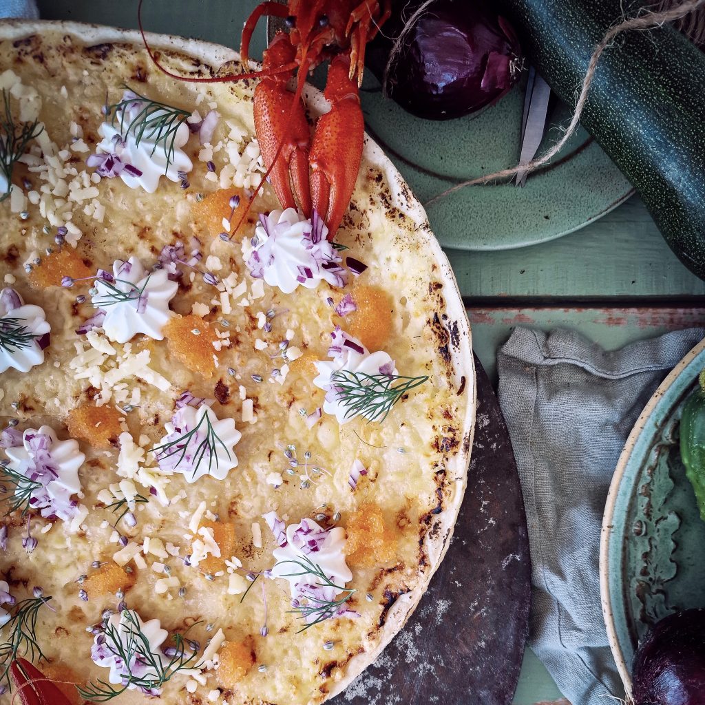 Glutenfri löjromspizza