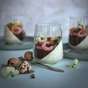 Lyxig löjromscheescake i glas
